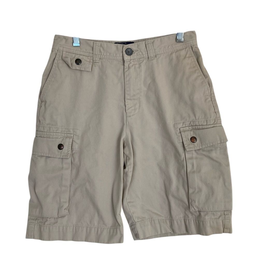 Polo Ralph Lauren Youth Cargo Shorts Size 12 Khaki Tan Long Classic